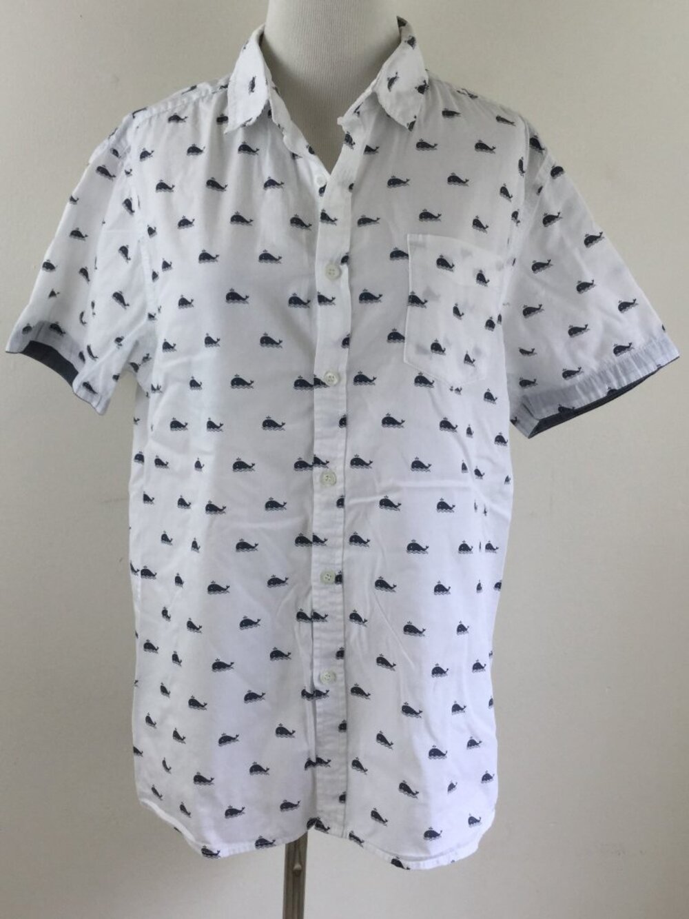 San Francisco Work Whale Short Sleeve Shirt m